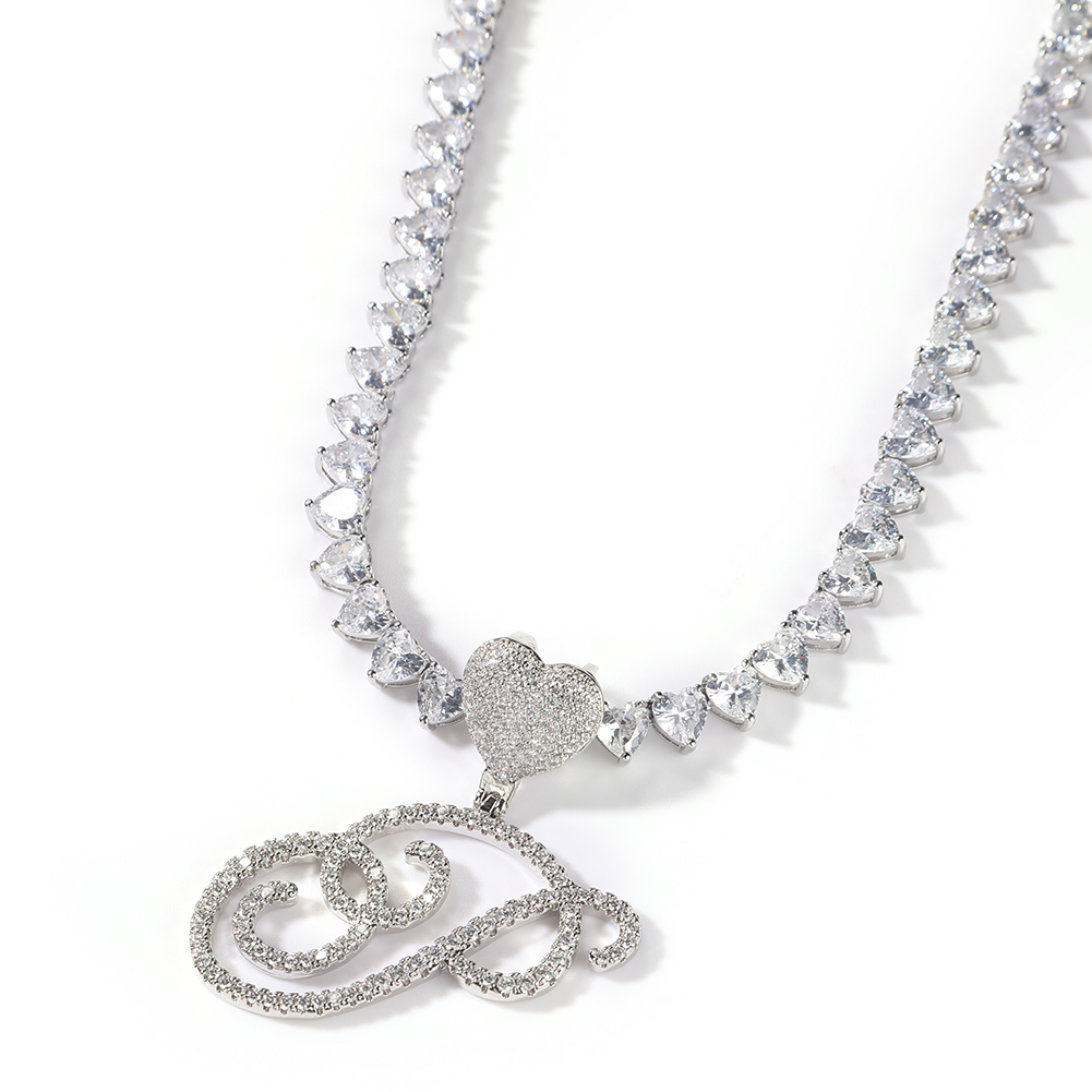 Tennis Bracelet Cubic - Uwin مخطوطة رسائل مع 6 مللي