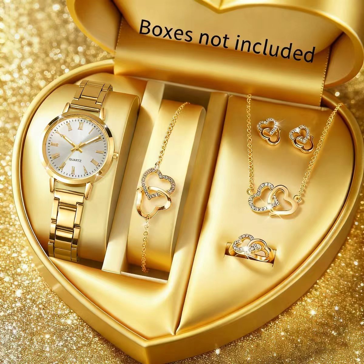 Jewelry Clasp Watches - 6 قطع من ساعات الكوارتز النسائية