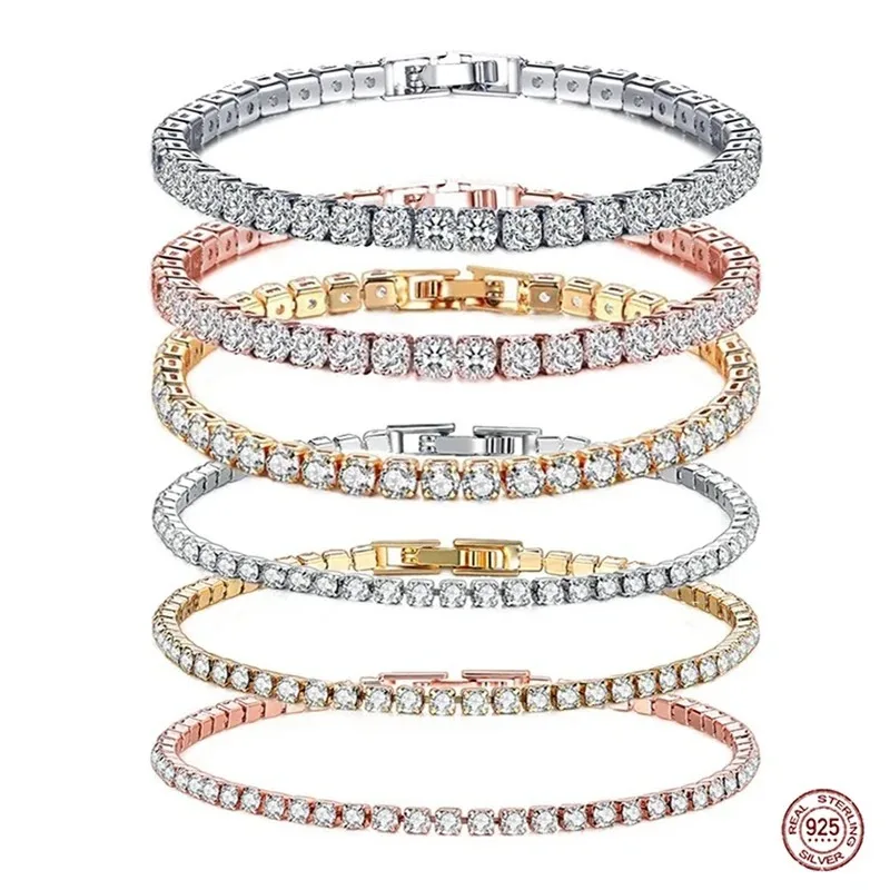 Tennis Bracelet Cubic - سوار تنس هيب هوب للنساء ،