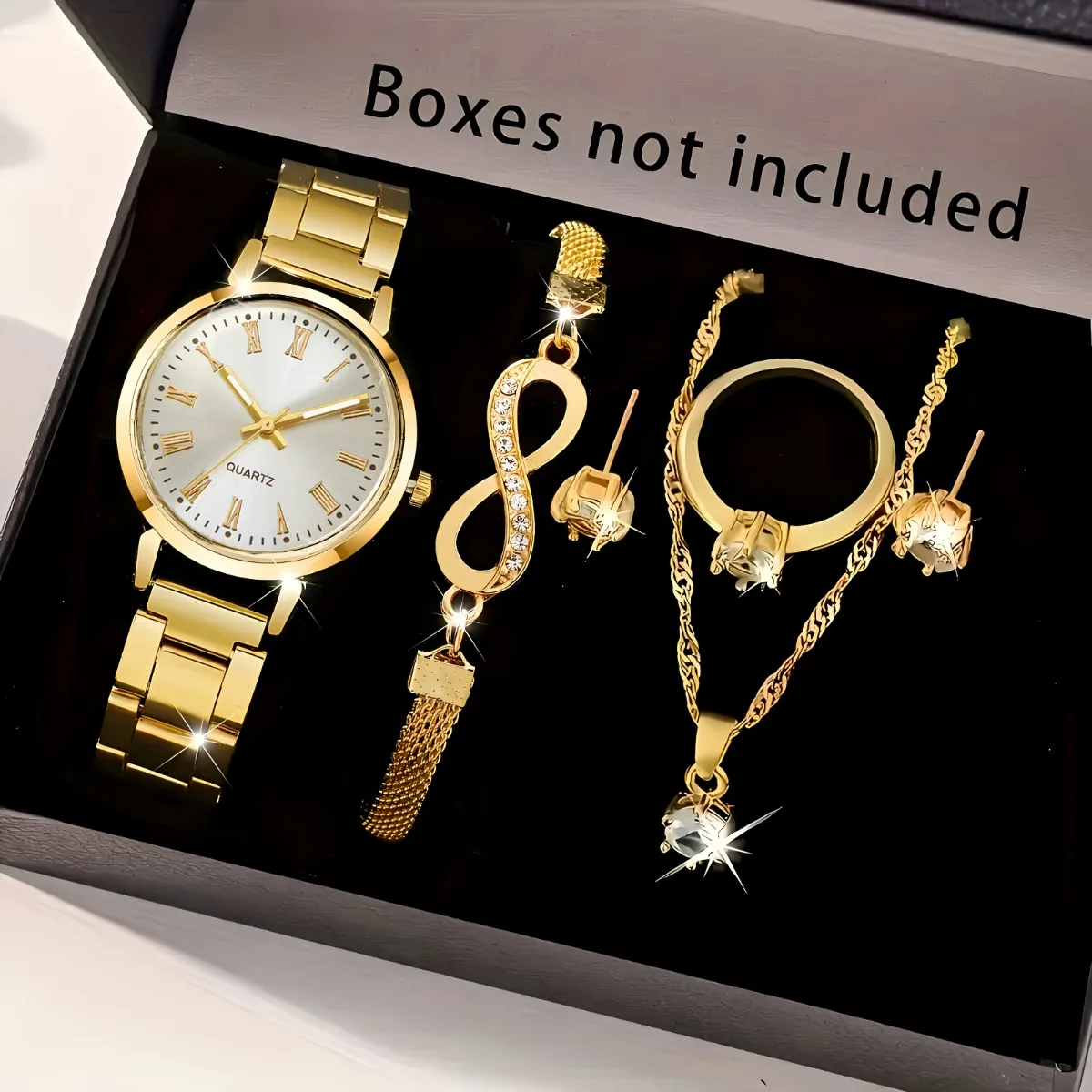 Mystery Jewelry Jar Watches - طقم ساعة يد نسائية أنيقة من