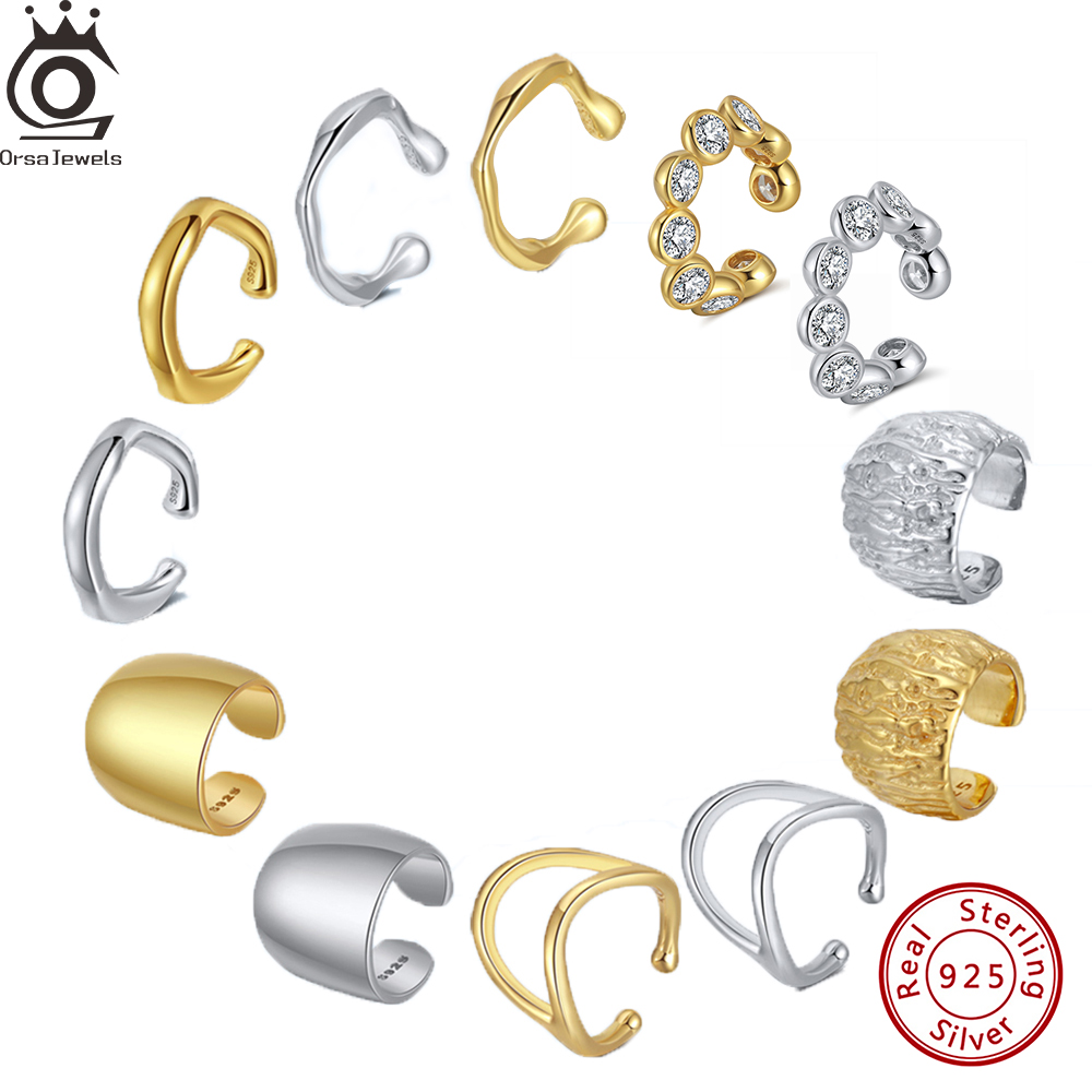 Ear Cuff No Piercing - ORSA جواهر Soild 925 فضة الأذن