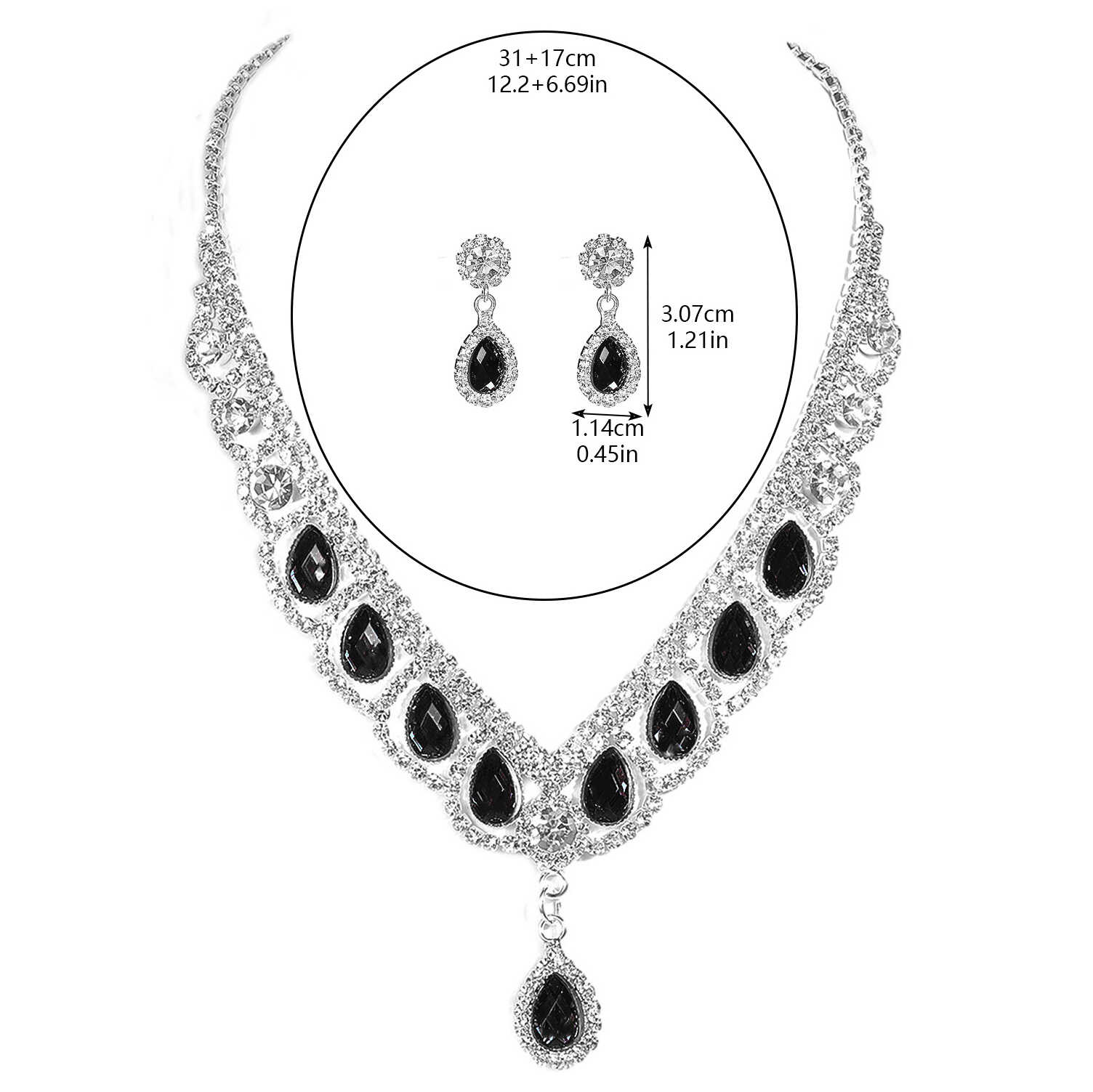 طقم قلادة وأقراط DINGKA بتصميم - مراجعة Al Ain Jewelry & Watches Exhibition 2025 وسعره