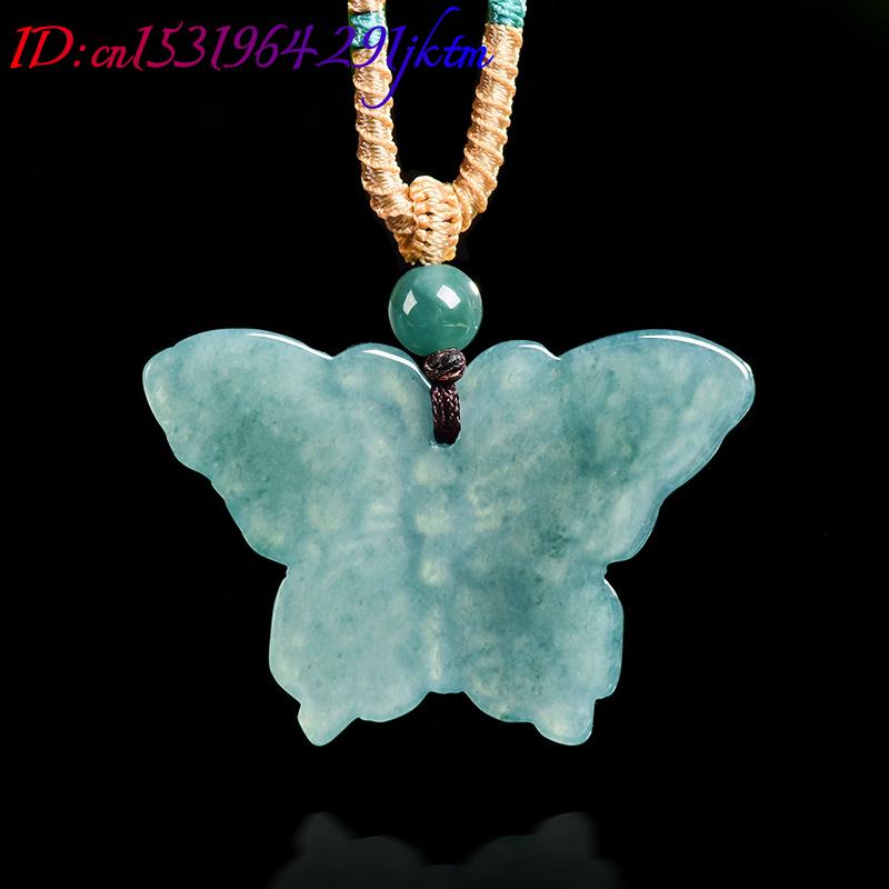 قلادة فراشة من اليشم البورمي ا - مراجعة Butterfly Pendant Necklace وسعره