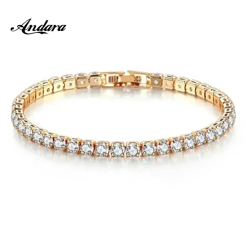 سوار تنس من الفضة الإسترلينية  - مراجعة Tennis Bracelet Cubic وسعره