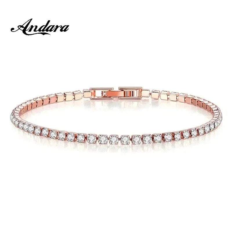 سوار تنس من الفضة الإسترلينية  - مراجعة Tennis Bracelet Cubic وسعره