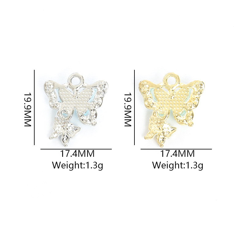 100 قطعة/مجموعة من قلادات الفر - مراجعة Butterfly Pendant Necklace وسعره