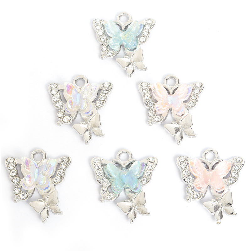 100 قطعة/مجموعة من قلادات الفر - مراجعة Butterfly Pendant Necklace وسعره