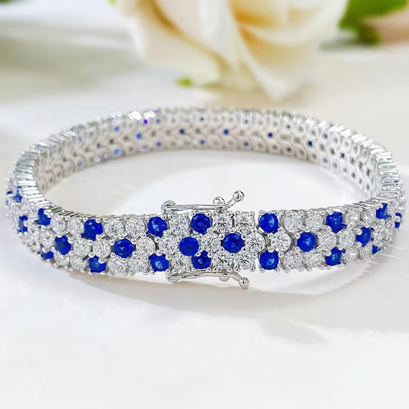 سوار تنس نسائي مزدوج الصفوف مر - مراجعة Tennis Bracelet Cubic وسعره