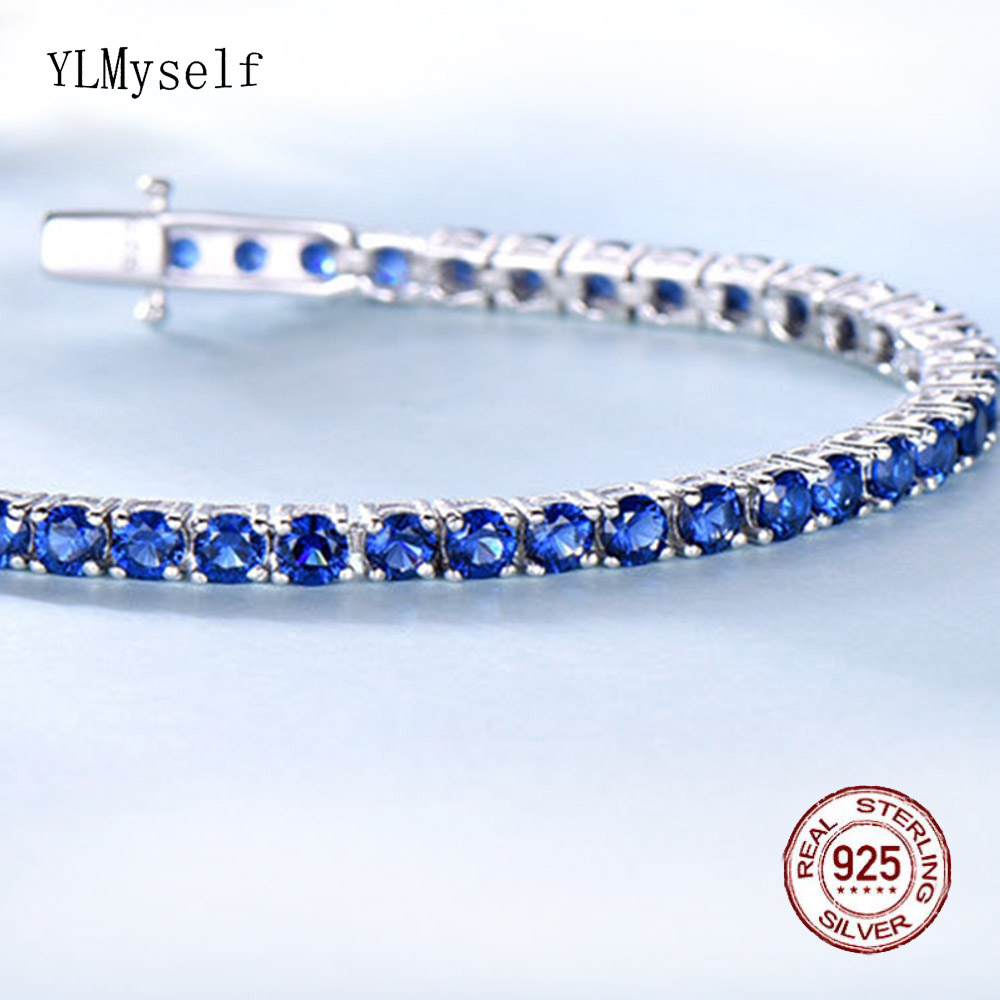 سوار تنس من الفضة النقية للرجا - مراجعة Tennis Bracelet Cubic وسعره