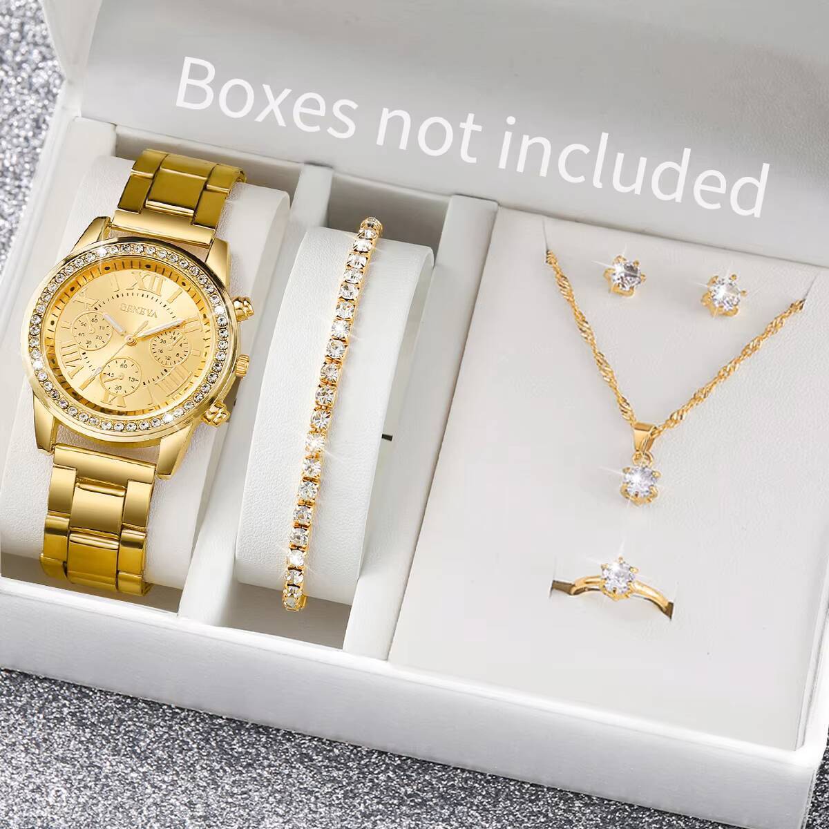 6 قطع/مجموعة ساعات نسائية أنيق - مراجعة Mystery Jewelry Jar Watches وسعره