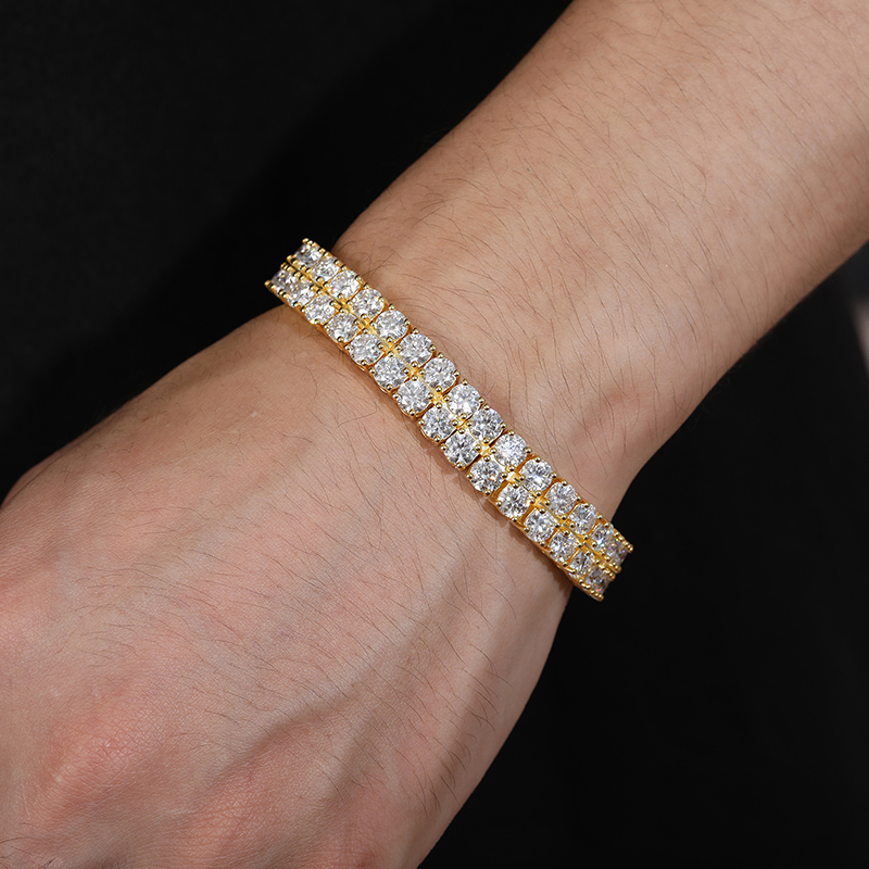سوار تنس مزدوج الصفوف من مويسا - مراجعة Tennis Bracelet Cubic وسعره