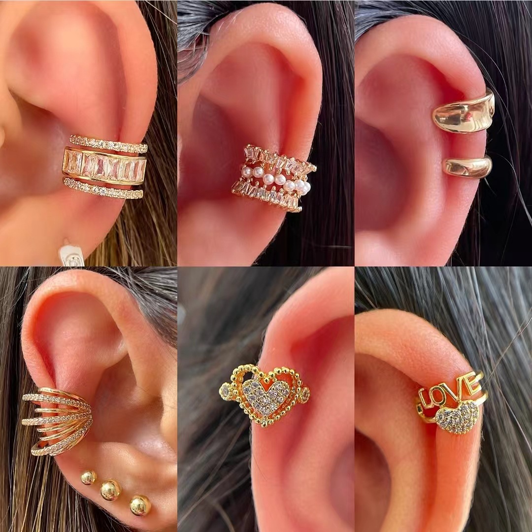 الكورية موضة الزركون الأذن أقر - مراجعة Ear Cuff No Piercing وسعره