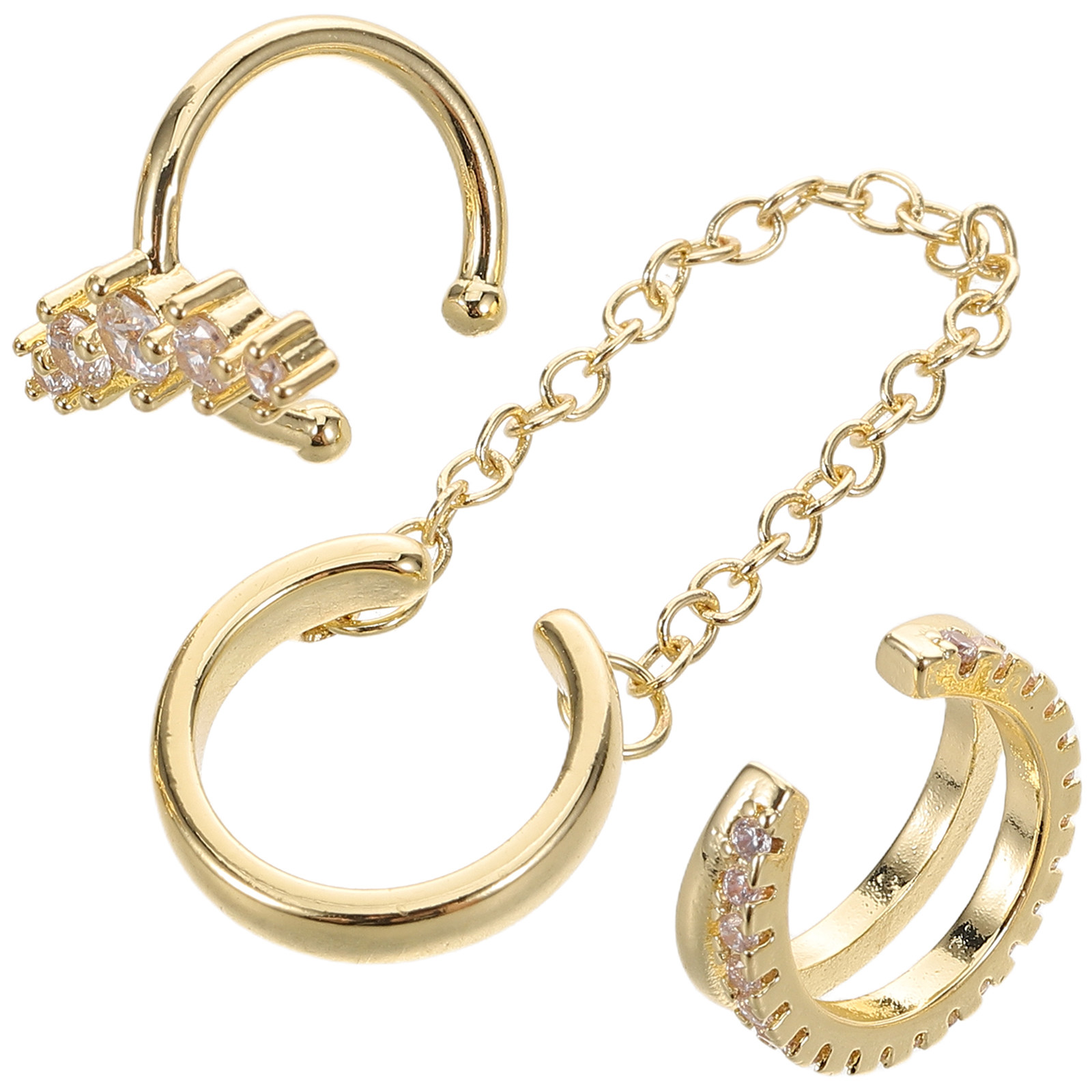 3 قطع من أقراط الأذن المزينة ب - مراجعة Ear Cuff No Piercing وسعره