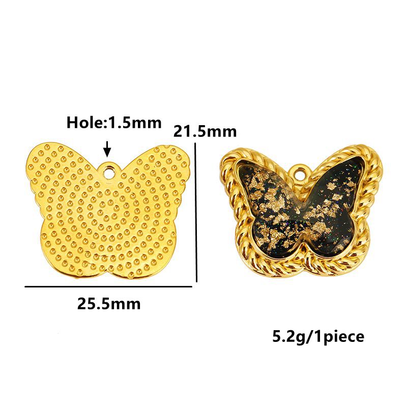 3 قطعة الفولاذ المقاوم للصدأ ا - مراجعة Butterfly Pendant Necklace وسعره