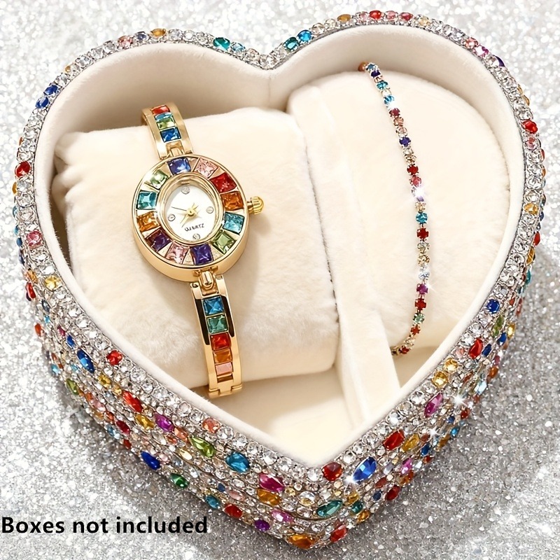 قطعتان من ساعات اليد النسائية  - مراجعة Mystery Jewelry Jar Watches وسعره