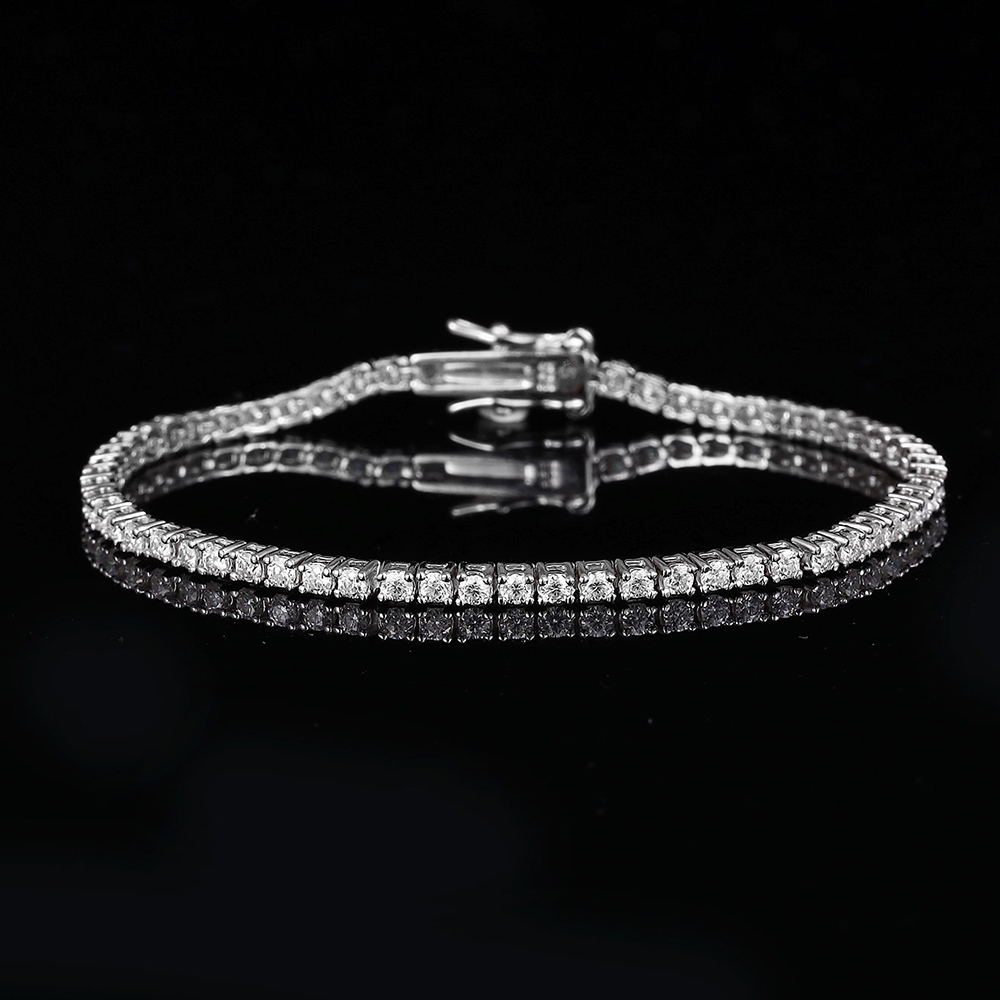 YLMyself سوار تنس من الفضة الن - مراجعة Tennis Bracelet Cubic وسعره
