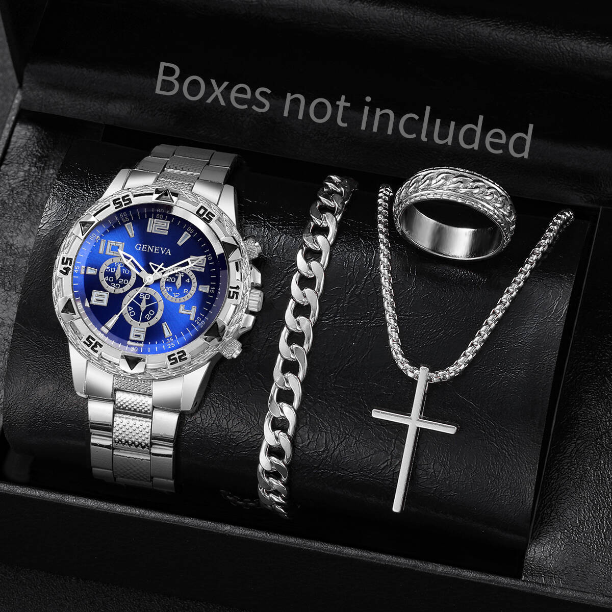4 قطع/مجموعة ساعات رجالية أنيق - مراجعة Mystery Jewelry Jar Watches وسعره