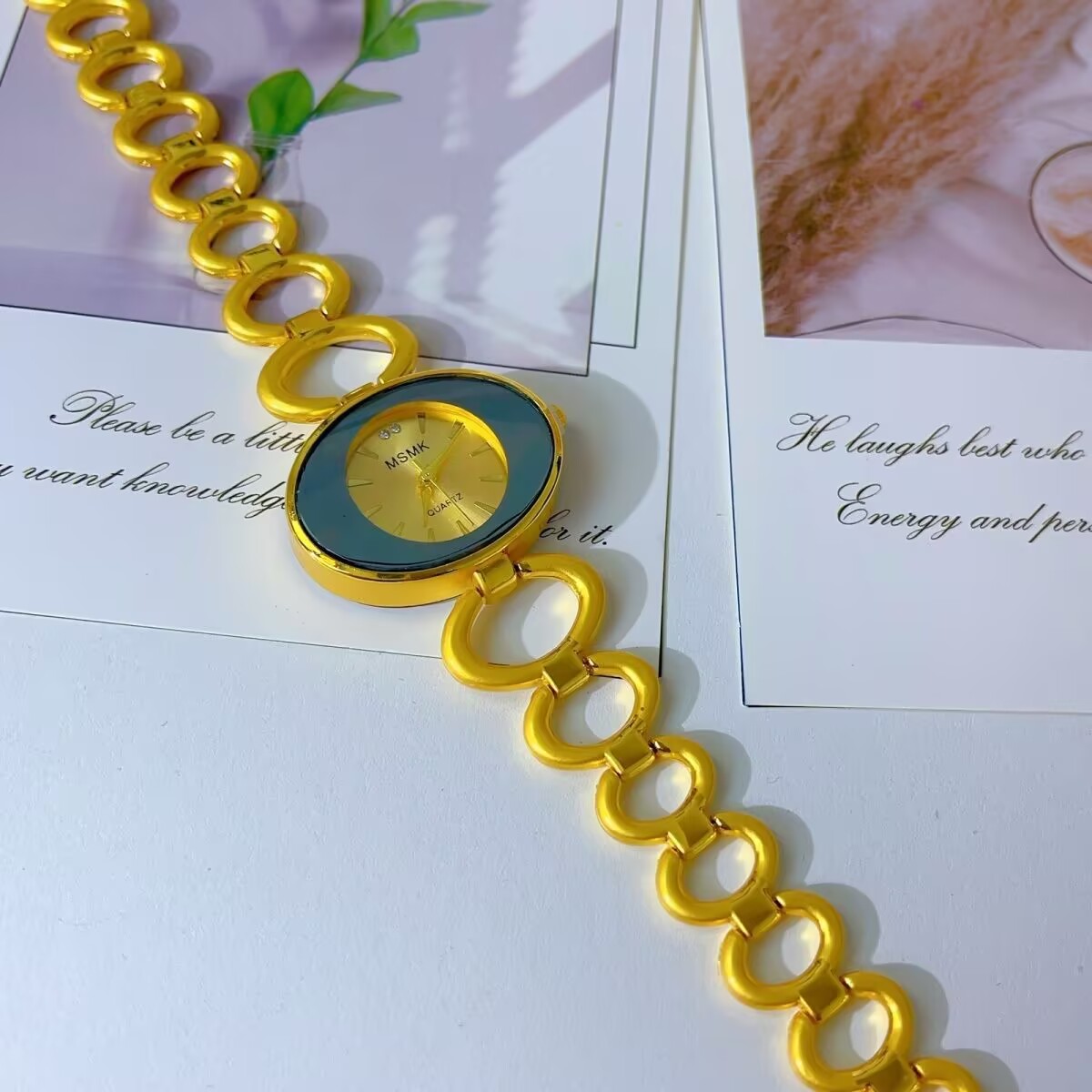 ساعة أمريكية جديدة مطلية بالذه - مراجعة Jewelry Clasp Watches وسعره