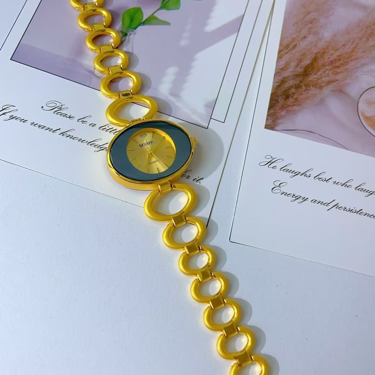 ساعة أمريكية جديدة مطلية بالذه - مراجعة Jewelry Clasp Watches وسعره